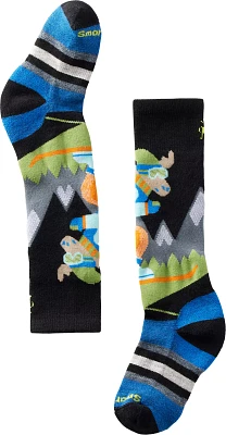 Smartwool Kids' Wintersport Full Cushion Mountain Moose Pattern Over The Calf Socks