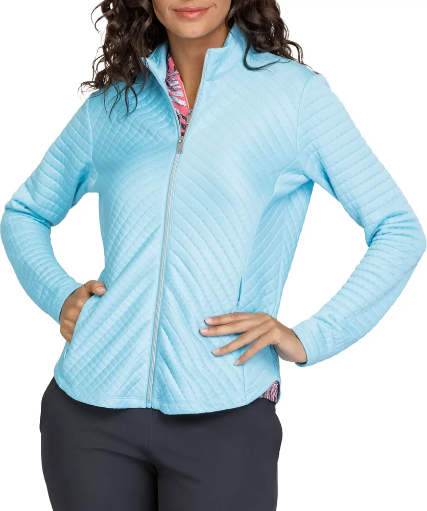 Tail Women's Long Sleeve Full-Zip Curved Hem Golf Jacket