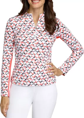 Tail Women's Long Sleeve Nashla Mini Mock Golf Top