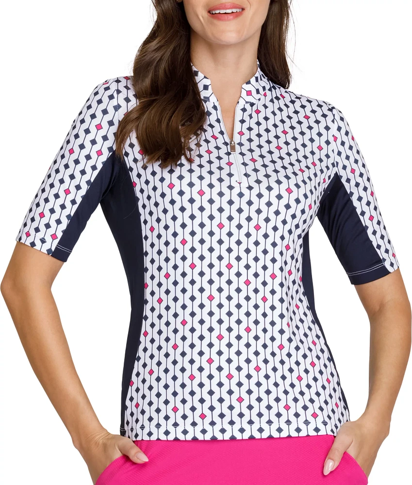 Tail Women's Notched Collar 1/4-Zip Golf Polo