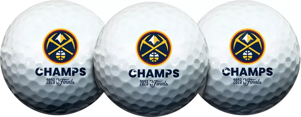 Team Effort 2023 NBA Champions Denver Nuggets Golf Balls - 3 Pack