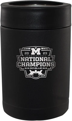 Memory Company 2023 College Football National Champions Michigan Wolverines Black 12 oz. Stainless Steel Can Holder