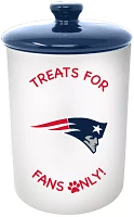 The Memory Company New England Patriots White Pet Canister