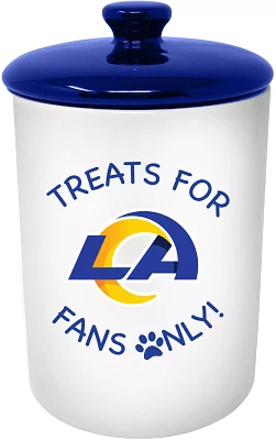 The Memory Company Los Angeles Rams White Pet Canister