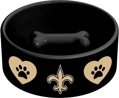 The Memory Company New Orleans Saints Black Pet Bowl