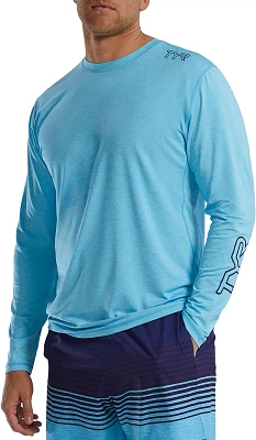 TYR Men's SunDefense Vented Long Sleeve Crew Shirt