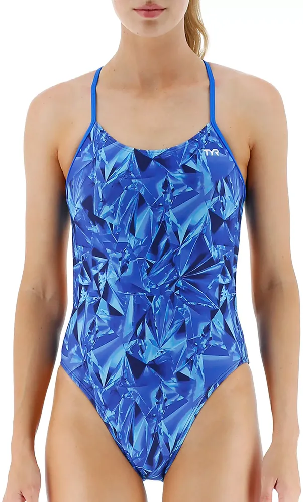 TYR Women's DuraFast Crystalized CutoutFit Swimsuit