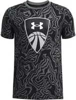 Under Armour Boys' Basketball Shield Printed T-Shirt