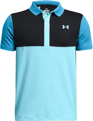 Under Armour Boys' Color Block Performance Short-Sleeve Golf Polo