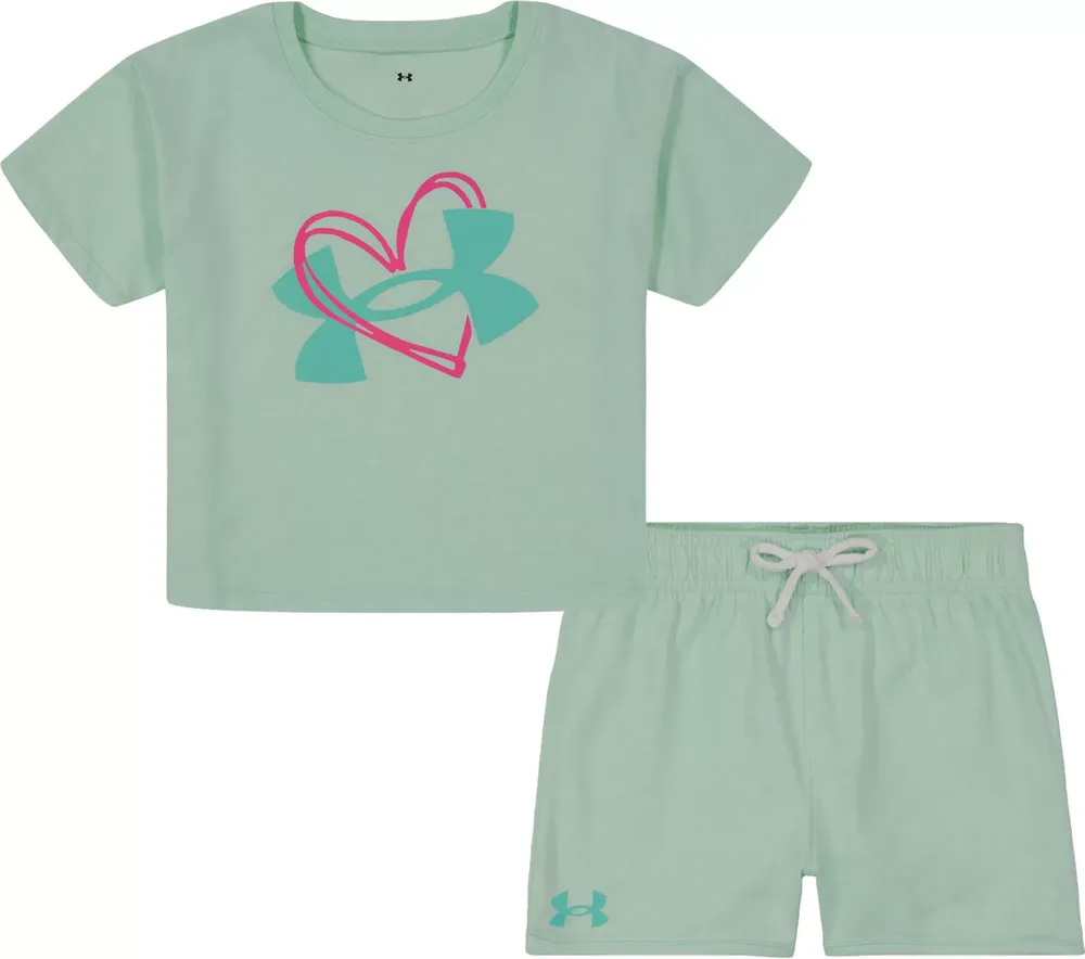 Under Armour Little Girls' Jersey Shorts Set