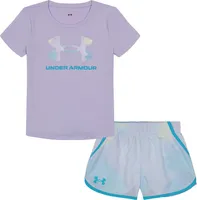 Under Armour Little Girls' Big Logo Shirt and Shorts Set