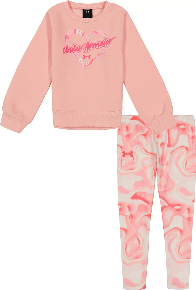 Under Armour Toddler Girls' Fuzzy Crewneck & Leggings Set