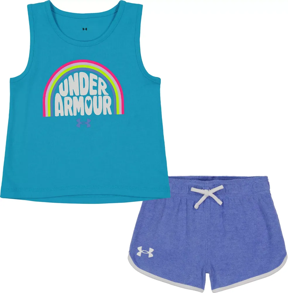 Dick's Sporting Goods Under Armour Toddler Girls' Jersey Tank Top and Shorts  Set