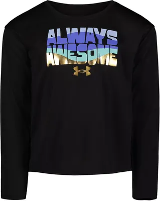 Under Armour Little Girls' Always Awesome Long Sleeve Shirt