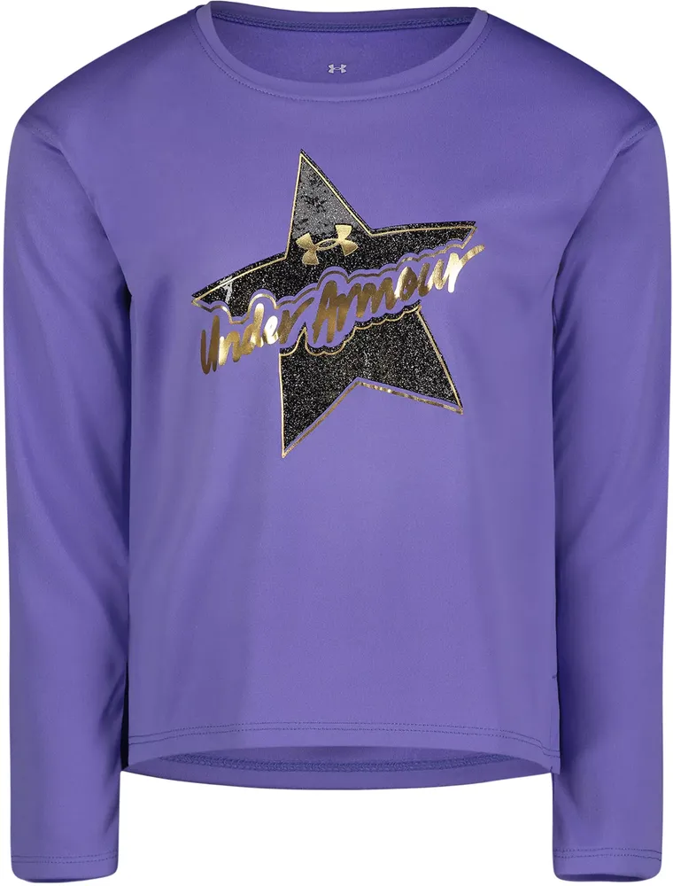 Under Armour Toddler Girls' Luxe Star Long Sleeve Shirt