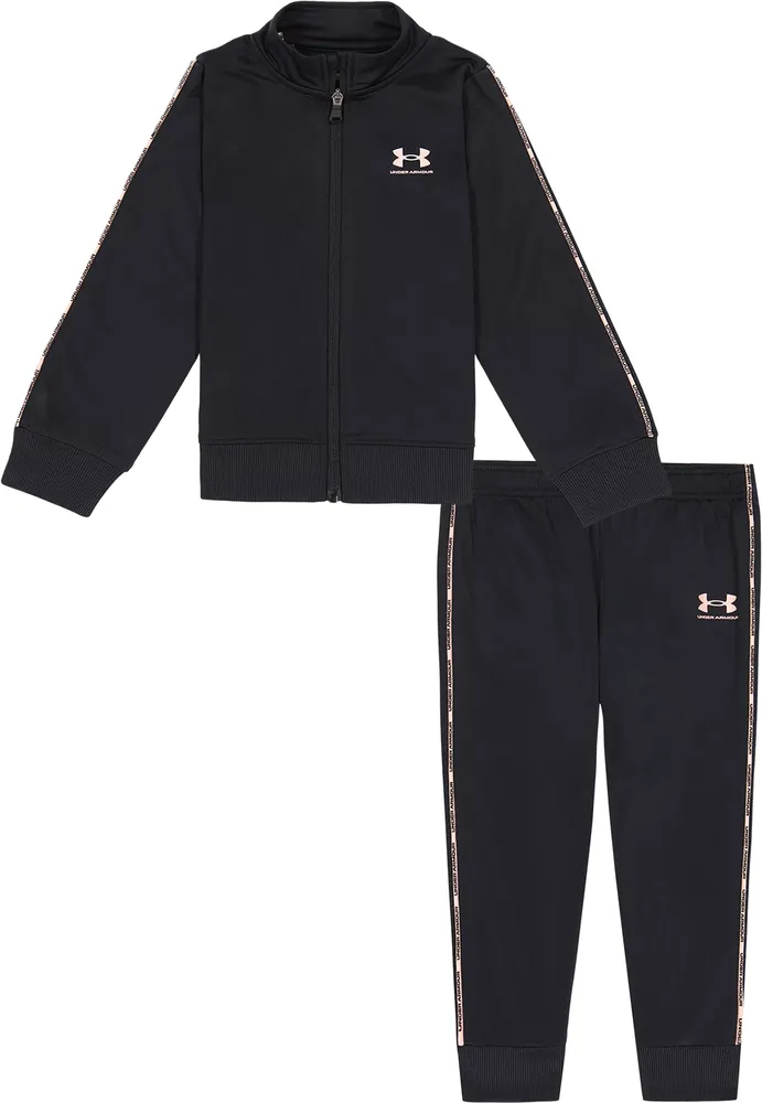 Under Armour Toddler Girls Piping Zip-Up Jacket and Joggers Track
