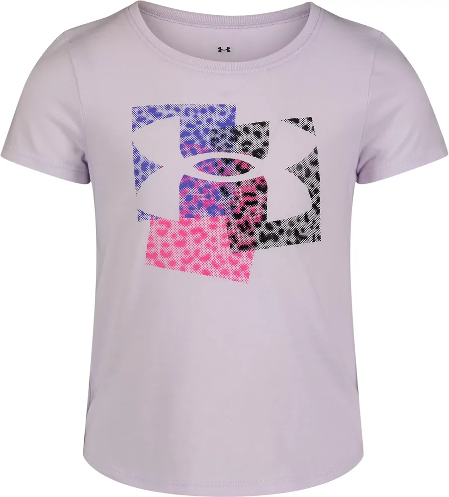 Under Armour Little Girls' Spotted Halftone Logo T-Shirt