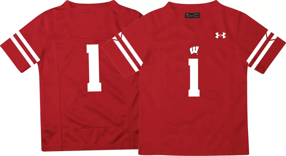 Under Armour Infant Wisconsin Badgers Red Replica Football Jersey