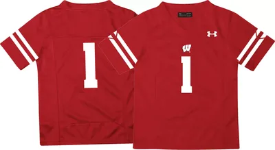 Under Armour Infant Wisconsin Badgers Red Replica Football Jersey