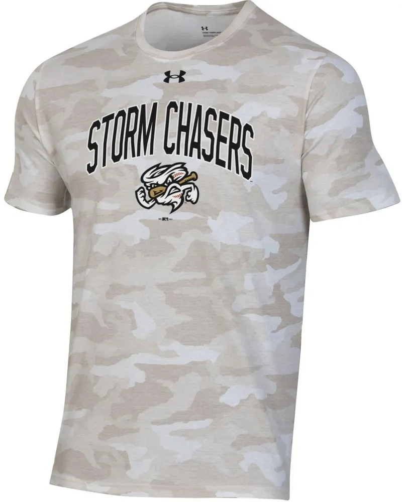 Under Armour Men's Omaha Storm Chasers Tan Camo Performance T-Shirt