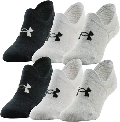 Under Armour Men's Essential Ultra Low Tab Socks - 6 Pack