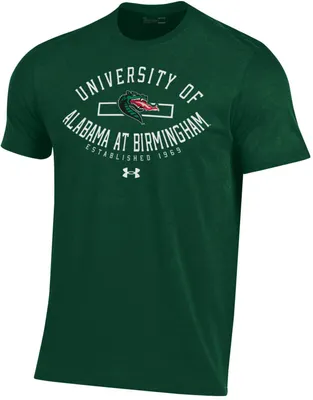 Under Armour Men's UAB Blazers Forest Green Performance Cotton T-Shirt