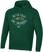 Under Armour Men's Black Hills State Yellow Jackets Green Fleece Pullover Hoodie