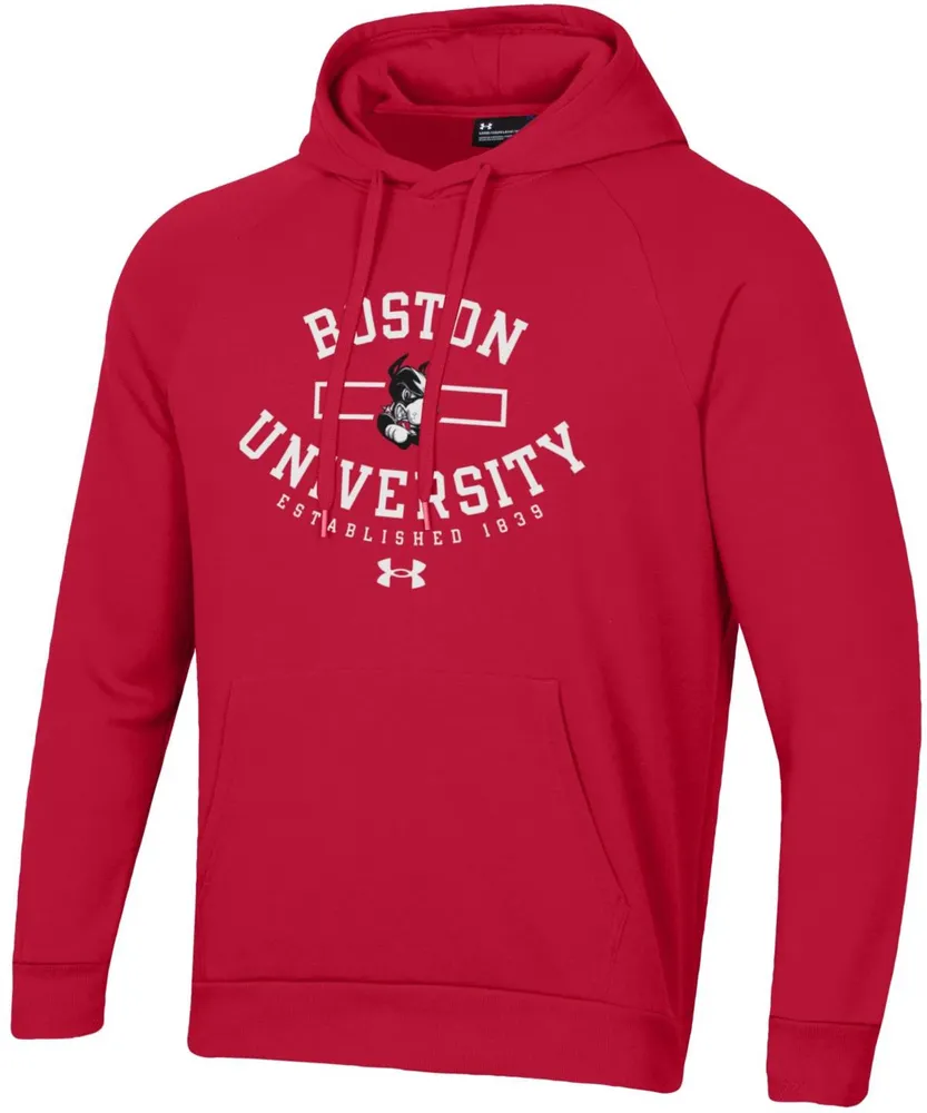 Under Armour Men's Boston Terriers Scarlet Fleece Pullover Hoodie