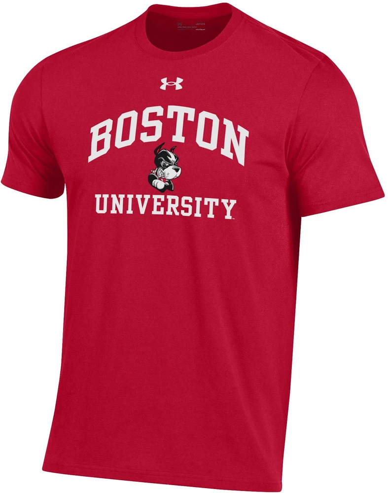 Under Armour Men's Boston University Terriers Red Performance Cotton T-Shirt