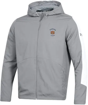 Under Armour Men's Auburn Tigers Grey Lightweight Legacy Full-Zip Jacket