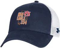 Under Armour Men's Auburn Tigers Blue Area Code Adjustable Trucker Hat