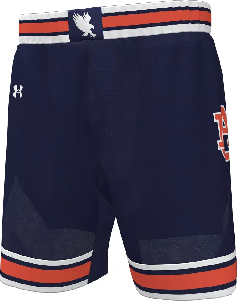 Under Armour Men's Auburn Tigers Navy Replica Basketball Shorts