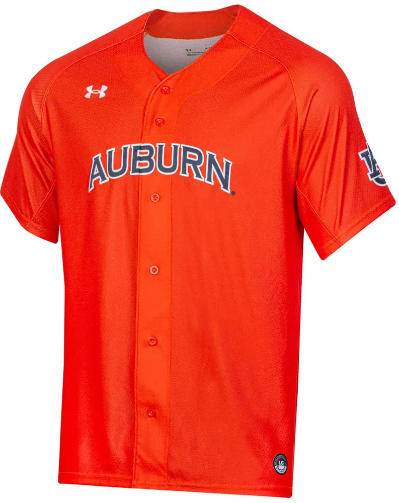 Under Armour Men's Auburn Tigers Orange Replica Baseball Jersey