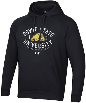 Under Armour Men's Bowie State Bulldogs Black Fleece Pullover Hoodie