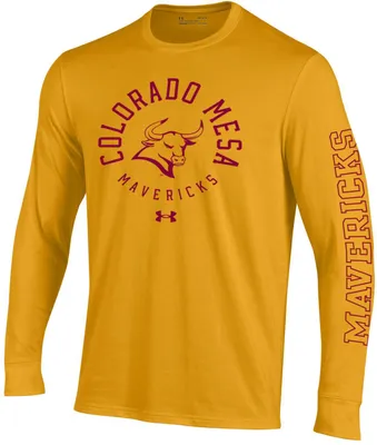 Under Armour Men's Colorado Mesa Mavericks Gold Performance Cotton Long Sleeve T-Shirt