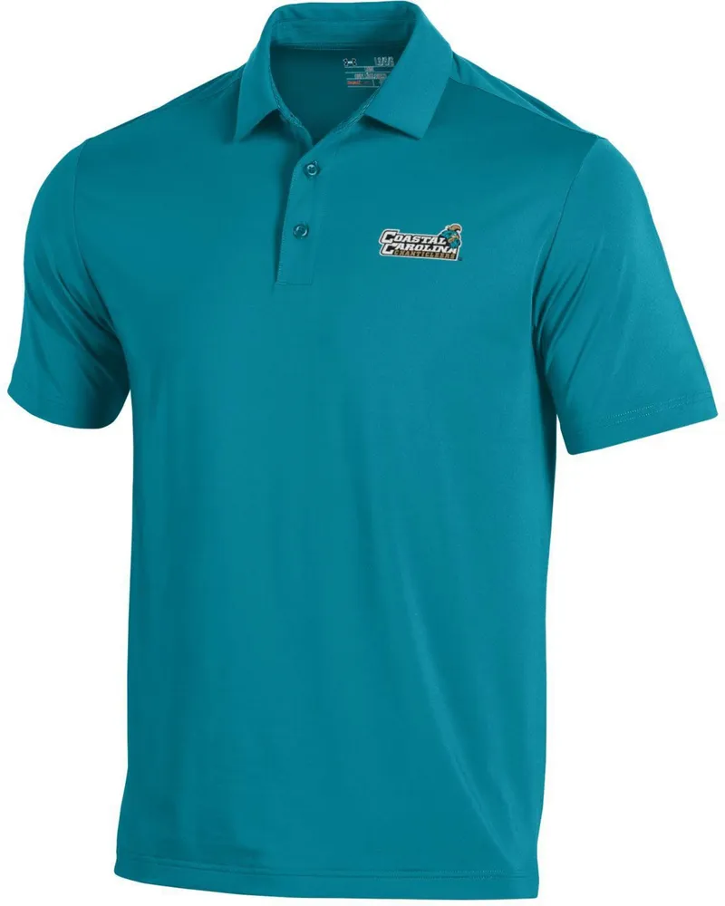 Under Armour Men's Coastal Carolina Chanticleers Teal T2 Polo