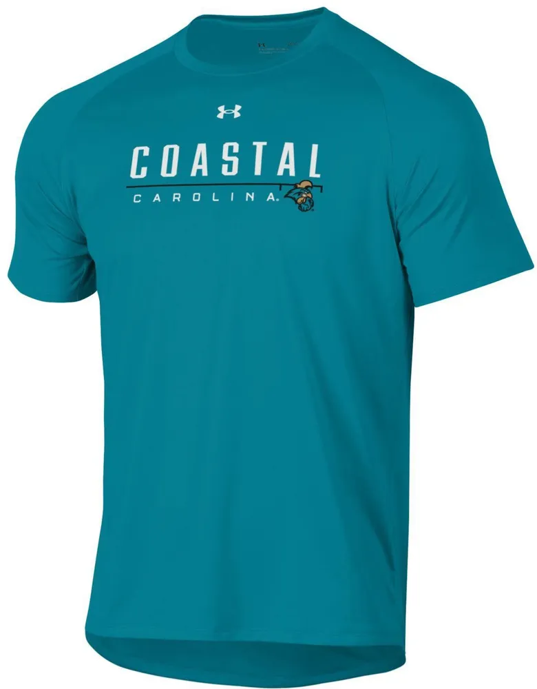 Under Armour Men's Coastal Carolina Chanticleers Teal Tech T-Shirt