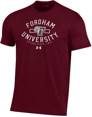 Under Armour Men's Fordham Rams Maroon Performance Cotton T-Shirt