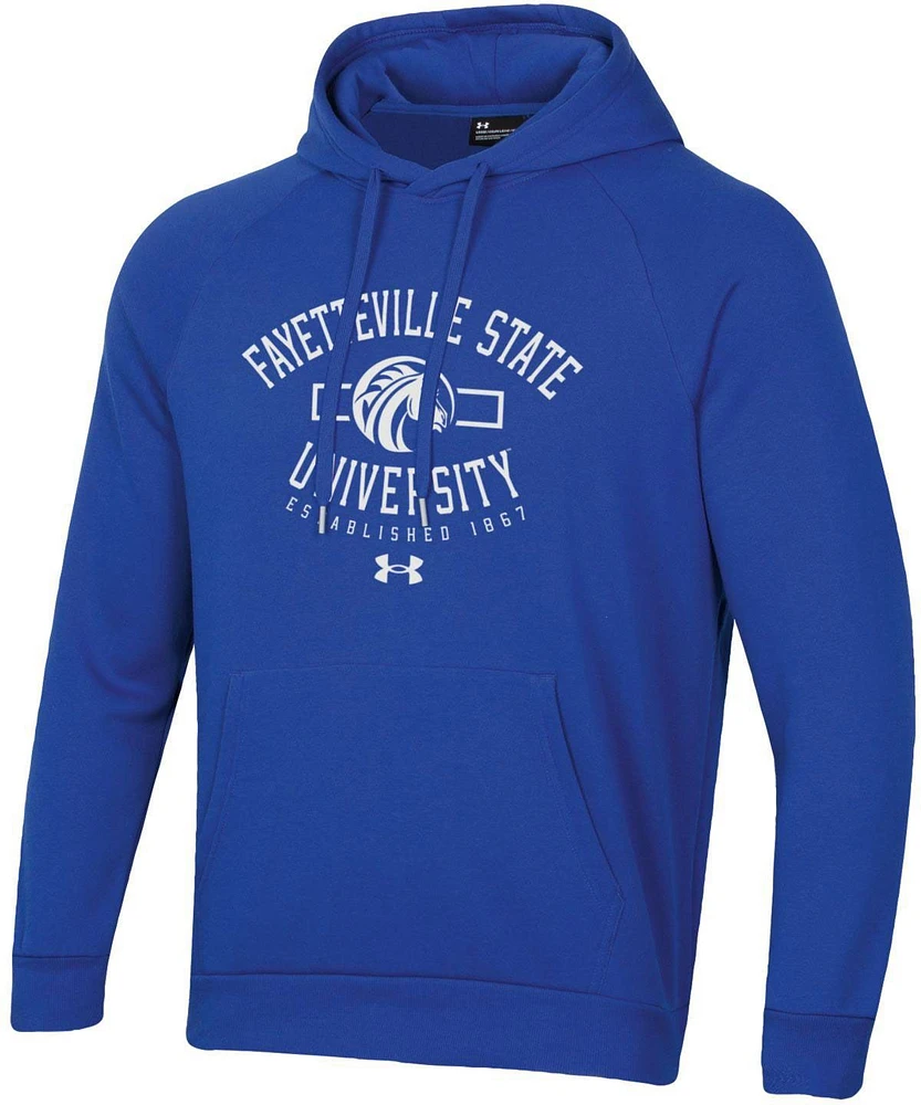 Under Armour Men's Fayetteville State Broncos Blue Fleece Pullover Hoodie