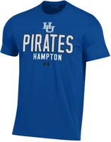 Under Armour Men's Hampton Pirates Blue Performance Cotton T-Shirt