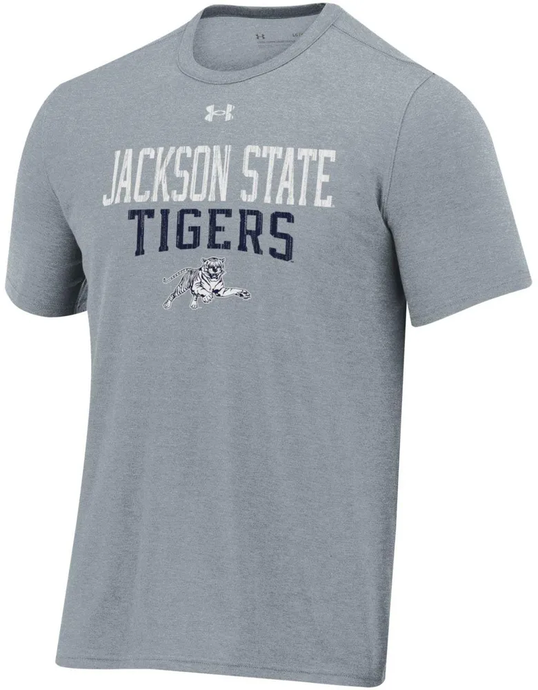 Under Armour Men's Jackson State Tigers Grey All Day Tri-Blend T-Shirt