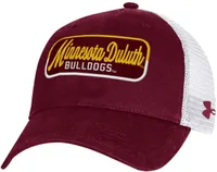 Under Armour Men's Minnesota-Duluth  Bulldogs Maroon Performance Washed Cotton Adjustable Trucker Hat