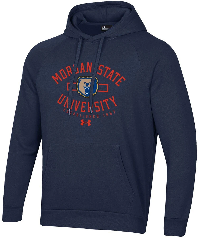 Under Armour Men's Morgan State Bears Blue Fleece Pullover Hoodie