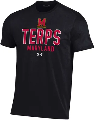 Under Armour Men's Maryland Terrapins Black Performance Cotton T-Shirt