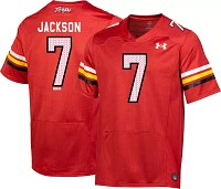 Under Armour Men's Maryland Terrapins J.C. Jackson #7 Red Replica Football Jersey