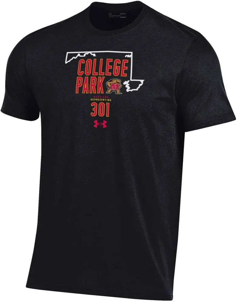 Under Armour Men's Maryland Terrapins Black 301 Area Code T-Shirt