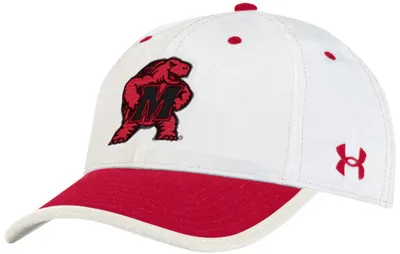 Under Armour Men's Maryland Terrapins Red Iconic Adjustable Hat