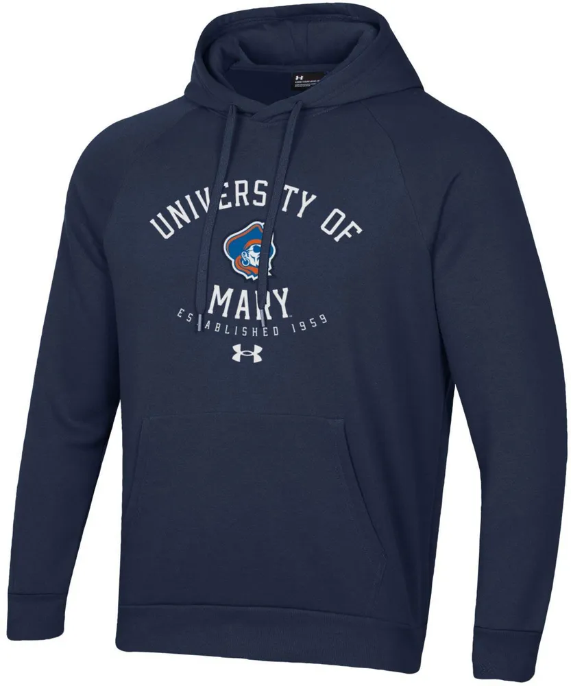 Under Armour Men's Mary Marauders Blue Fleece Pullover Hoodie