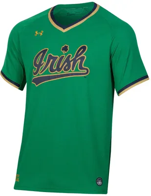 Under Armour Men's Notre Dame Fighting Irish Kelly Green Replica Baseball Jersey