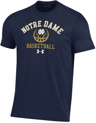 Under Armour Men's Notre Dame Fighting Irish Basketball Navy T-Shirt